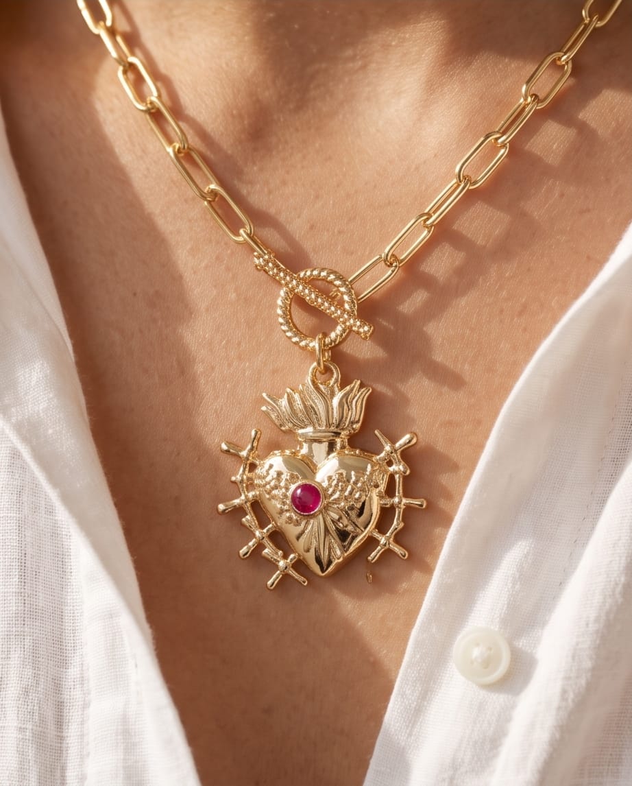 Seven Sorrows of Mary Necklace.