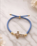 Bracelet cross (Blue)