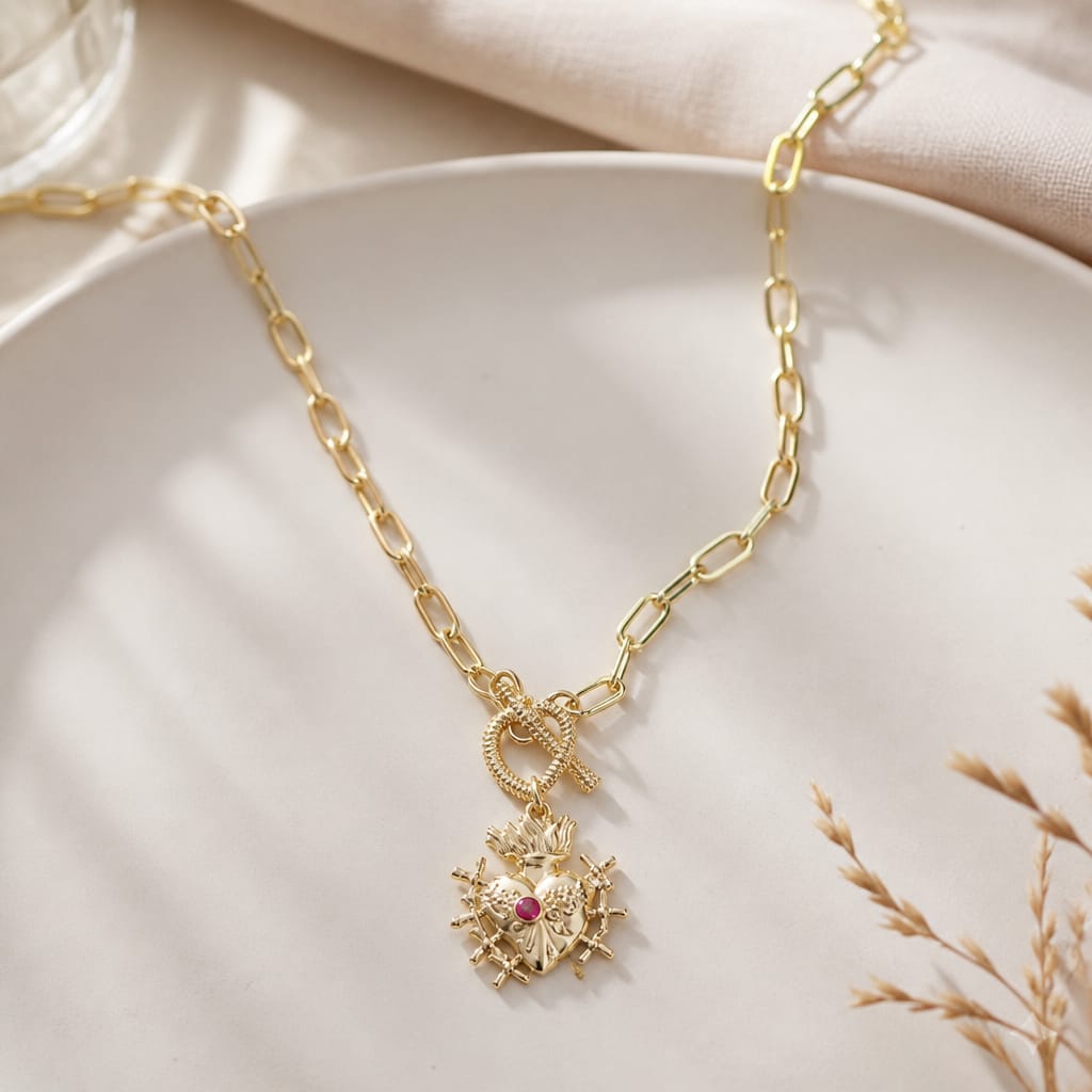 Seven Sorrows of Mary Necklace.