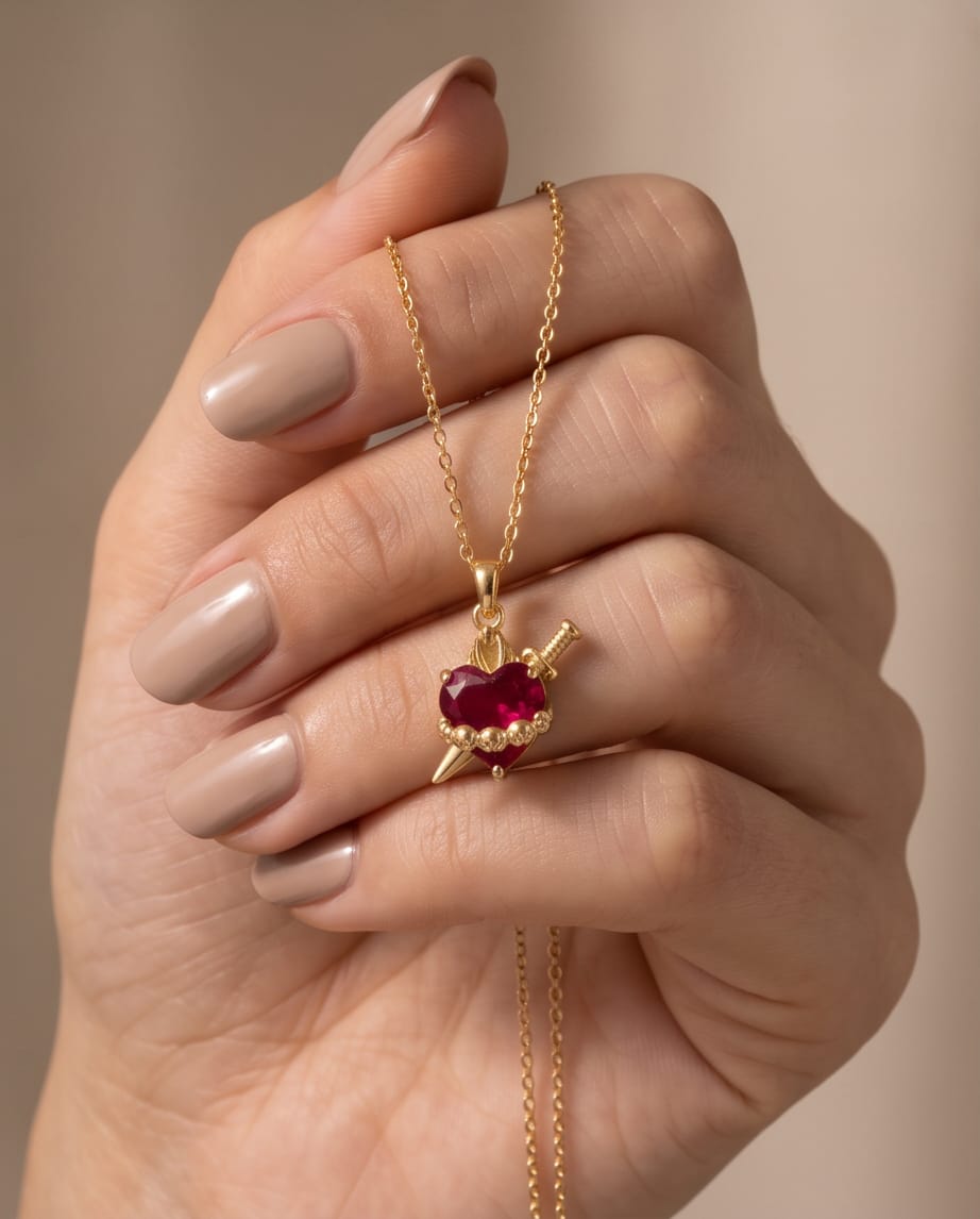 Mary's Heart Necklace