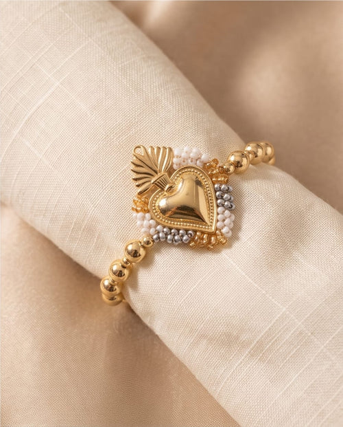 Sacred Heart Flame Bracelet
